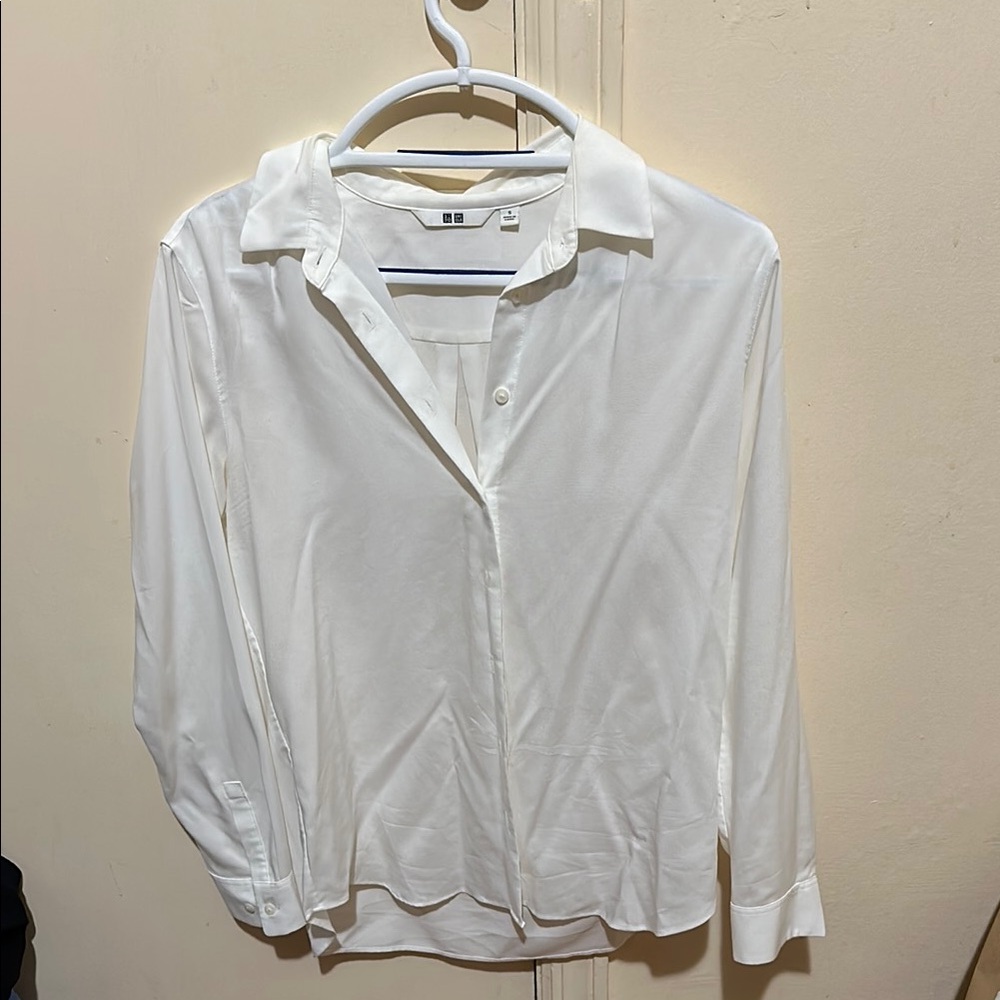 UNIQLO Collar Long Sleeve Blouse